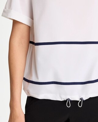 peate スウェット Zenergy® UPF Contrast Bungee Top | Chico's